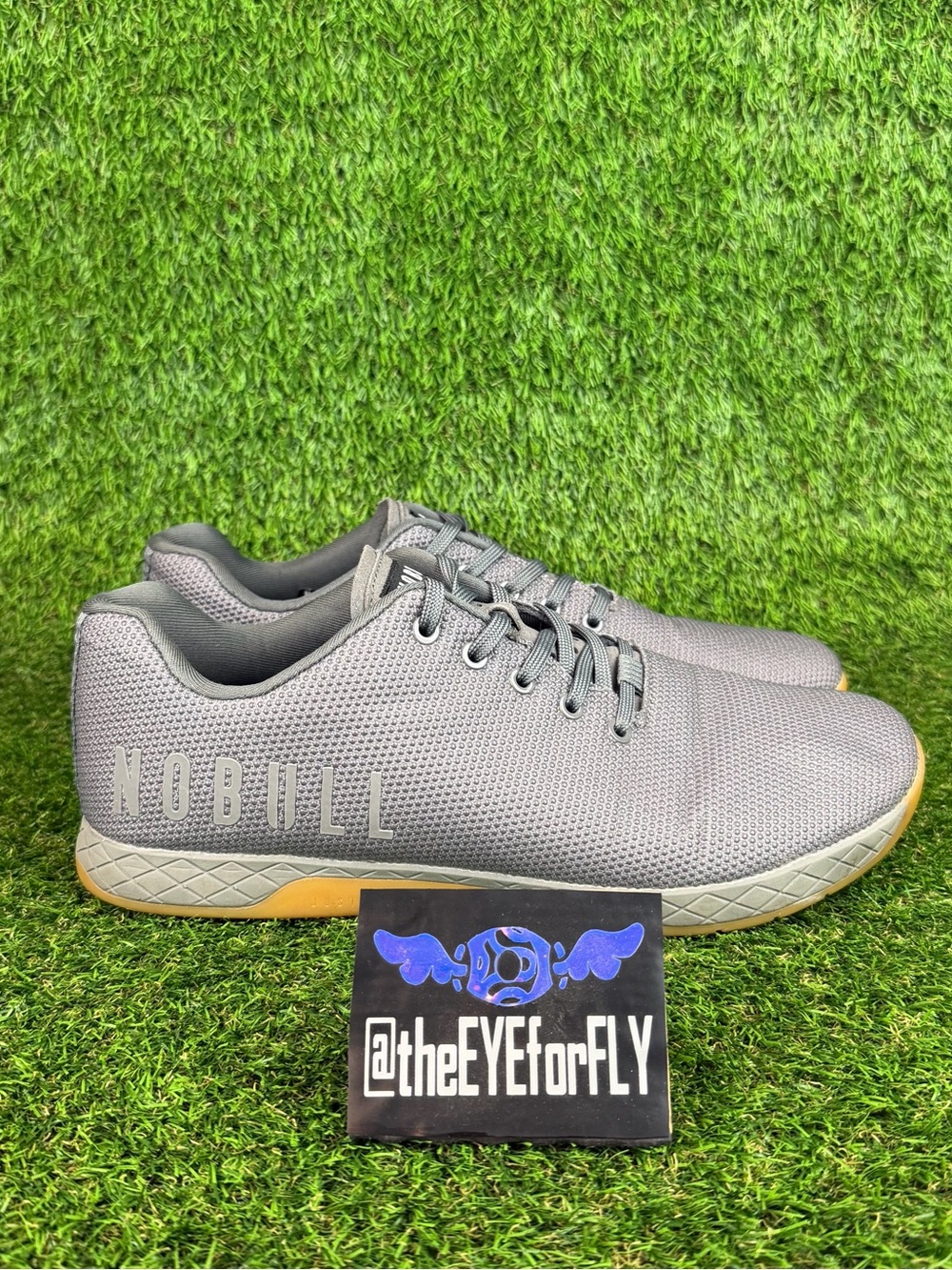 NOBULL Superfabric Trainer Grey Gum Shoes Gym CrossFit Weightlifting Men’s 13